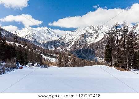 Ski Resort Les Orres, Hautes-alpes, France