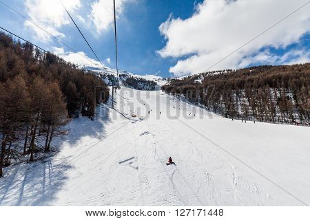 Ski Resort Les Orres, Hautes-alpes, France