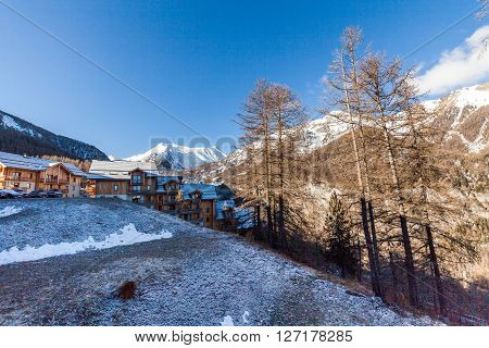 Outdoor Views Of The Ski Resort Les Orres