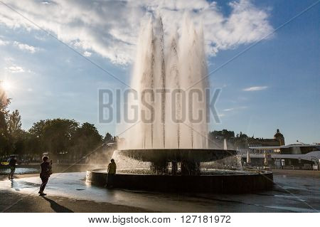 View Of The City Of Lucerne In Switzerland