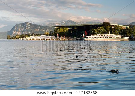 View Of The City Of Lucerne In Switzerland