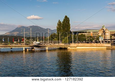 View Of The City Of Lucerne In Switzerland