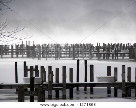 พายุหิมะที่ท่าเรือ