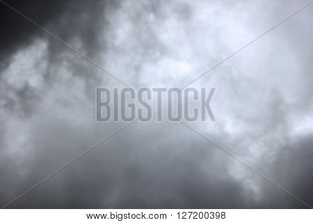 Gray Sky During Thunderstorm