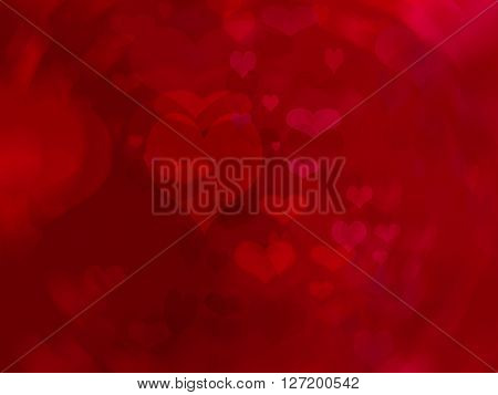 Valentines Day Background With Hearts