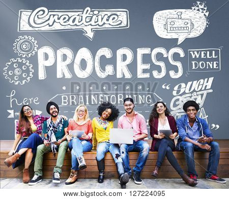 Progress Improvement Growth Progressive Development Concept