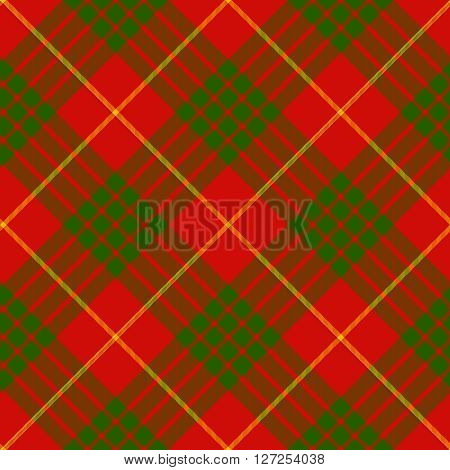 clan cameron tartan diagonal seamless background vector illustration