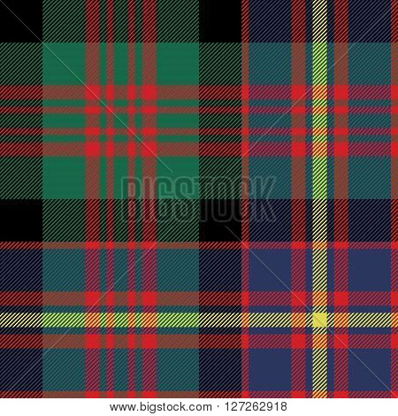 cameron of erracht tartan seamless pattern fabric texture. Vector illustration. EPS 10. No transparency. No gradients.