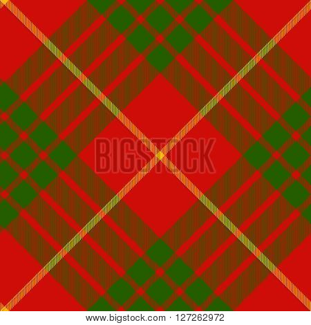 clan cameron tartan diagonal seamless pattern vector illustration