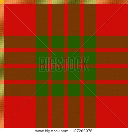 clan cameron tartan seamless background vector illustration