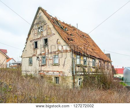 a rundown old farmhouse in Southern Germany