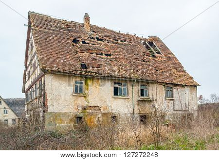a rundown old farmhouse in Southern Germany