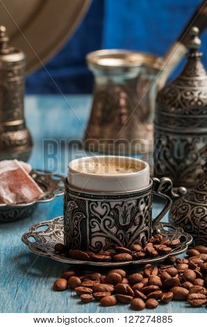 Turkish Coffee And Turkish Delight