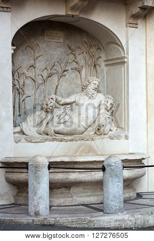Four Fountains Is A Group Of Four Late Renaissance Fountains In Rome Italy. The Figure Of One Founta