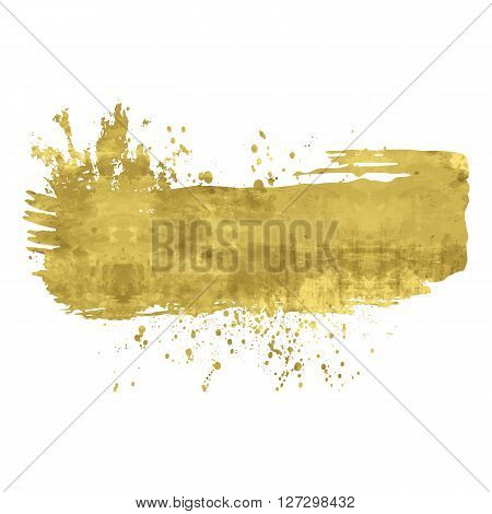 Golden abstract background or banner. Shine isolated design element. Vector illustration. Easy editable template. Bright festive backdrop.