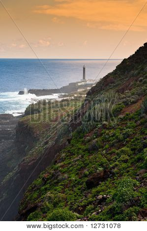 Maják na Punta Cumplida v Barlovento, La Palma