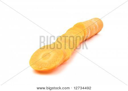 carota isolato su bianco bacjground