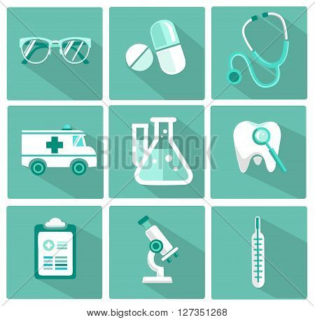 flat vector medical icon. medicine, healthcare, technology