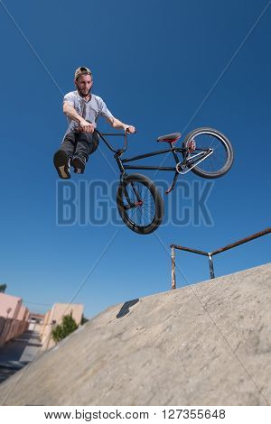 Bmx Bike Stunt Tail Whip