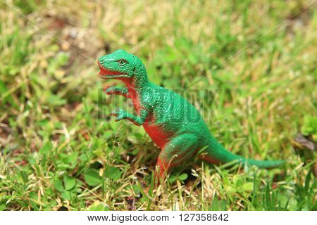 dinosaur in the grass