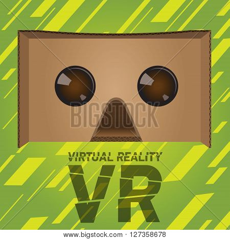VR virtual reality cardboard headset device for smartphones