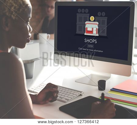 Stores Shops Business Opportunity Investment Concept