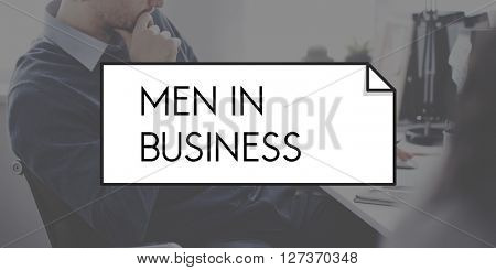 Men in Business Corporate Processional Occupation Concept