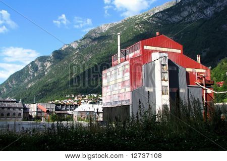 Steelworks ใน Odda นอร์เวย์