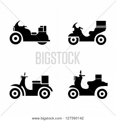motorcycle Icons support vector design eps 10.