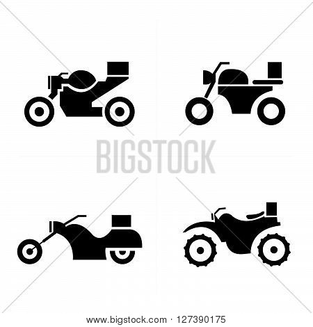 Transport motorcycle Icons Icons support vector design eps 10.