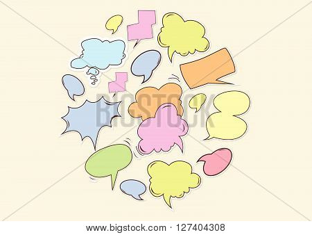 Buble speech .Eps 10 editable vector Illustration design