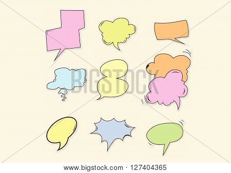 Buble speech .Eps 10 editable vector Illustration design