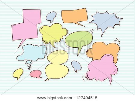 Buble speech .Eps 10 editable vector Illustration design
