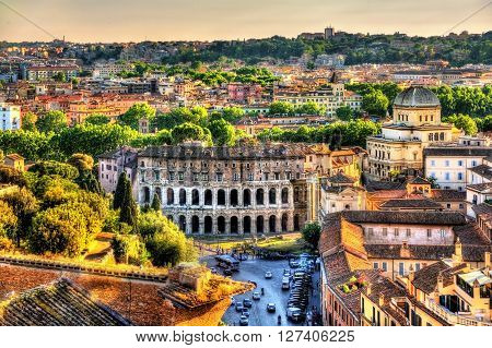 Theatre Marcellus, view from Capitoline Hill - Rome, Italy