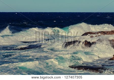 Beautiful sea shore in Cyprus