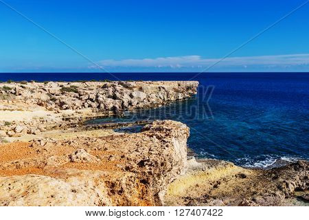 Beautiful sea shore in Cyprus