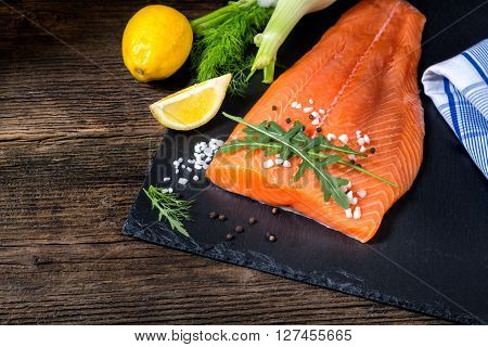 Salmon Filet Ready To Cook.