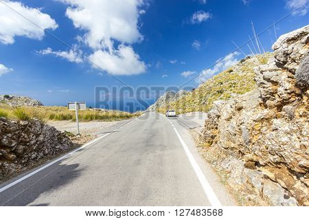 Beautiful view of Sa Calobra on Mallorca Island Spain
