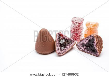 This pyramid shape of an cuberdons is a very tasty candy from Ghent in chocolate