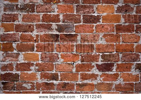 Vintage red brick wall background, brick wall for background texture