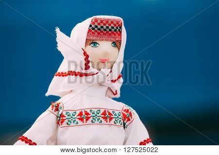 Belarusian Folk Doll. National Folk Dolls Are Popular Souvenirs From Belarus.