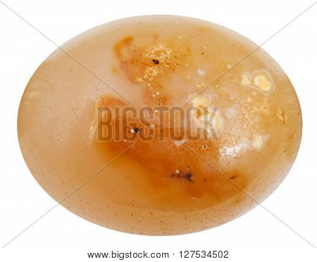 Cabochon From Light Brown Agate Gemstone