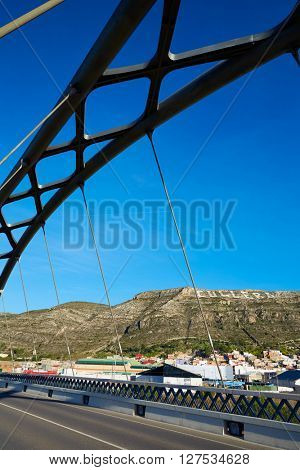 Cullera bridge over Xuquer Jucar river of Valencia at Spain