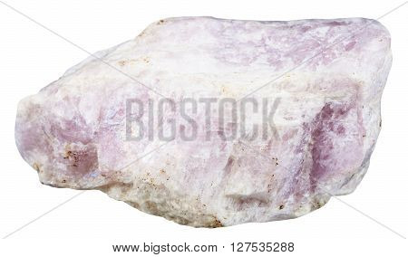 Piece Of Ussingite Mineral Isolated