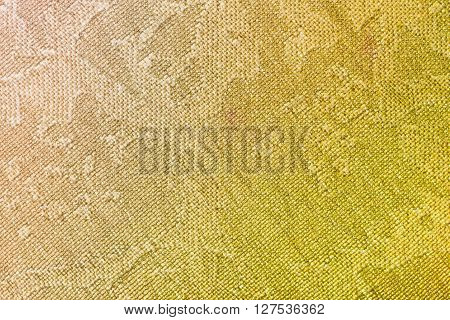 Textile Background - Brown And Yellow Silk Fabric