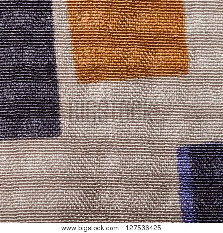 Square Textile Background - Brown Silk Fabric
