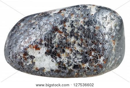 Pebble Of Magnetite Gemstone Isolated