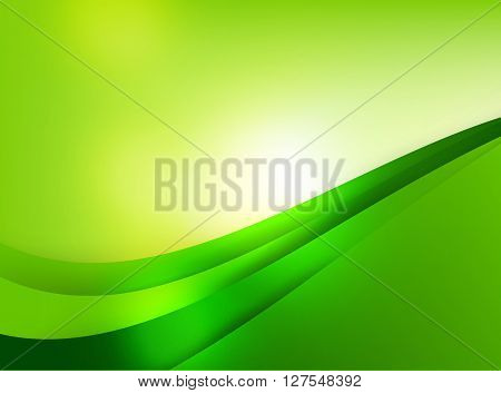 Abstra background green curve and layed element vector illustration eps10