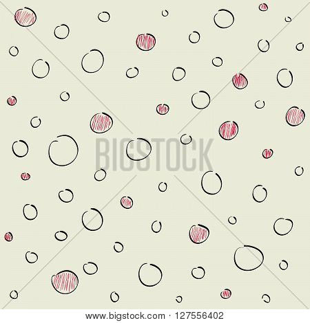 vector seamless pattern. Casual polka dot texture