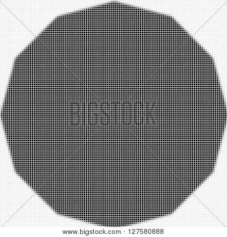 Dodecagon. The Simple Geometric Pattern Of Black Squares With Shadowed Frame. Set Of Dot Patterns. H